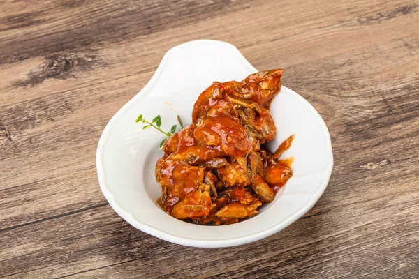 Sardellen Aus Der Dose Tomatensauce — Stockfoto