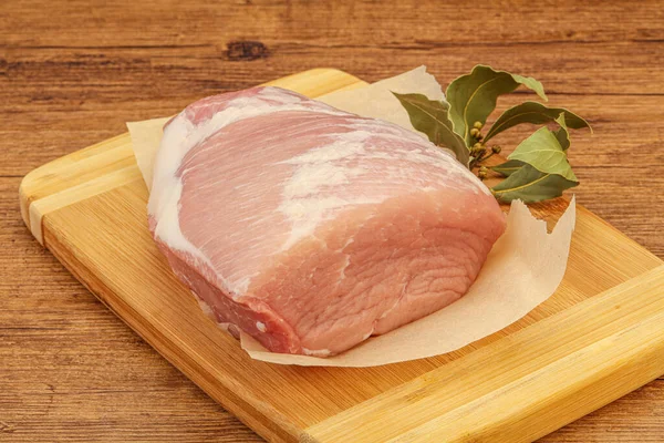 Carne Porco Crua Pronta Para Cozinhar — Fotografia de Stock