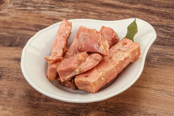 Canned Tuna Fish Snack Salad — Stock Photo, Image