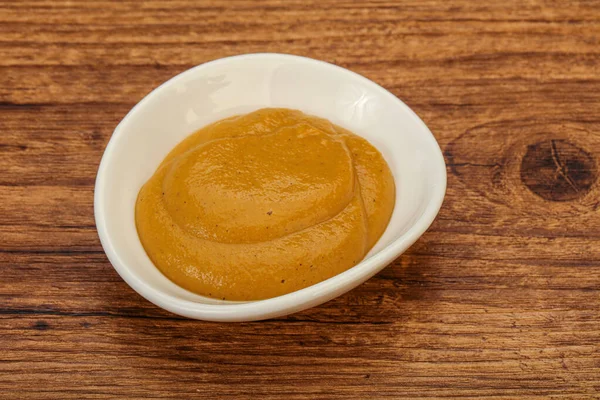 Spicy Mustard Sauce Bowl — Stock Photo, Image