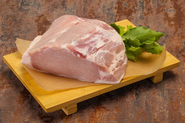 Raw Pork Meat Piece Ready Cooking — Stock Photo, Image