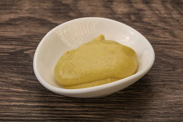 Dijon Mosterddipsaus Kom — Stockfoto