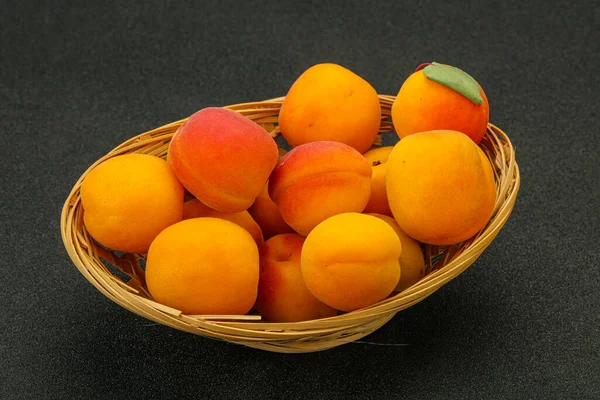 Fruits Frais Sucrés Quelques Abricots — Photo