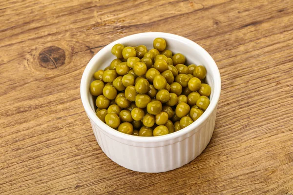 Gemarineerde Zoete Groene Erwt Kom — Stockfoto