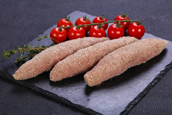Raw Chicken Sausages Ready Grill — Stock Photo, Image