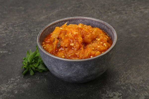 Cozinha Caucasiana Salada Mangal Com Legumes Grelhados — Fotografia de Stock