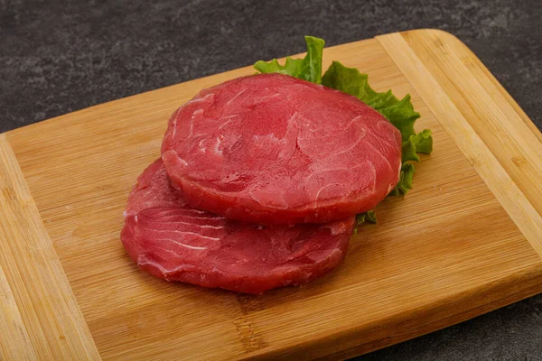 Bife Atum Cru Para Grelha — Fotografia de Stock