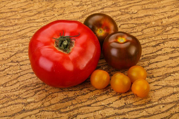 Dojrzała Mieszanka Pomidorów Czerwona Żółta Cumato — Zdjęcie stockowe