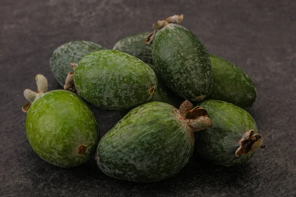 Tropical Green Sweet Organic Fruit Feijoa — Stock Photo, Image