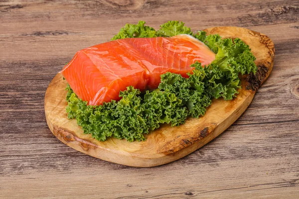 Tasty Salmon Fillet Slice Cooking — Stock Photo, Image