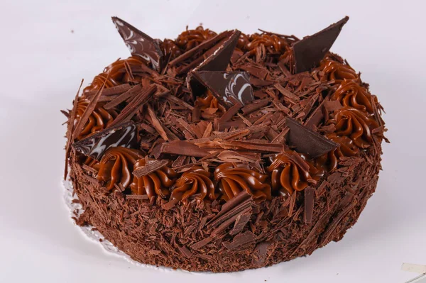 크림이 맛있는 케이크 초콜릿 — 스톡 사진