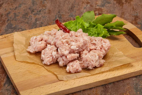 Hausgemachtes Schweinehackfleisch Zum Kochen Bereit — Stockfoto