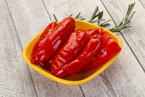 Pickled Red Bell Pepper Oil — Stock Photo, Image