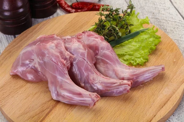 Raw Rabbit Legs Ready Cooking — Stock Photo, Image