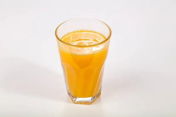 Fresh Maked Orange Natural Juice Glass — Stock Photo, Image