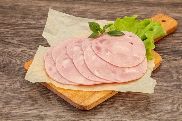 Slised Ham Pork Snack Board — Stock Photo, Image