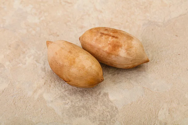 Lekkere Zoete Pecannoten Hoop Geïsoleerd — Stockfoto