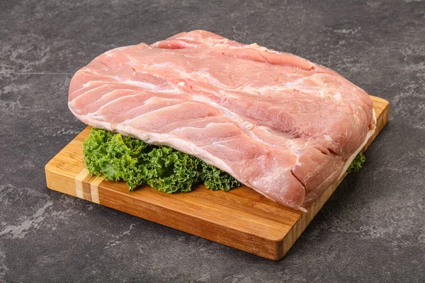 Carne Cruda Lomo Cerdo Para Cocinar —  Fotos de Stock