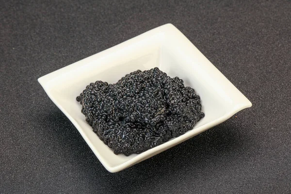 Lujo Lucha Contra Pescado Caviar Negro Tazón — Foto de Stock