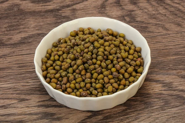 Vegetarian Cuisine Dry Green Lentil Cooking — Stock Photo, Image