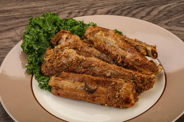 Stewed Pork Ribs Spices Herbs — Stock Photo, Image