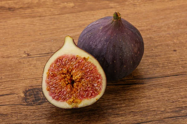 Sweet Purple Slice Fig Fruit — Stock Photo, Image