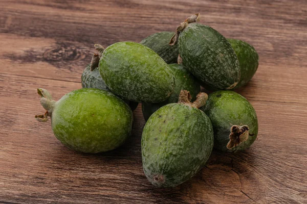 Fruta Orgânica Doce Verde Tropical Feijoa — Fotografia de Stock