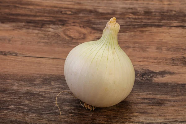 Vit Mogen Söt Lök Grönsaker Isolerad — Stockfoto