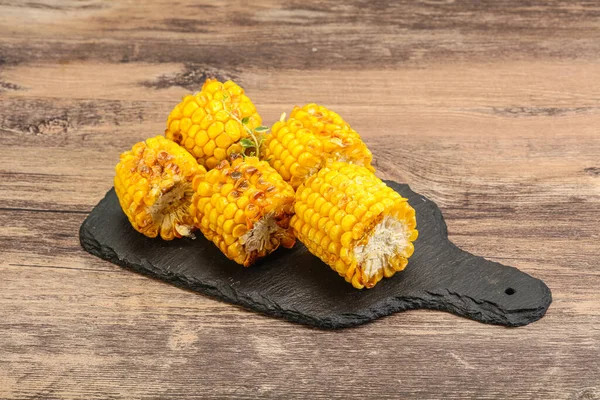 Grilled Hot Corn Oil Salt — Stock Photo, Image