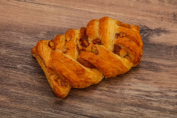 Pecannoot Zoete Taart Dessert Bakkerij — Stockfoto