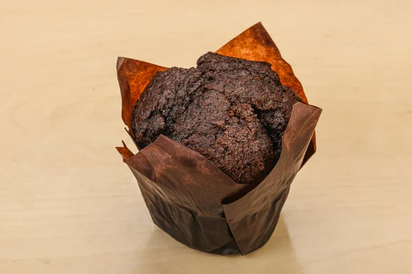 Smaklig Söt Choklad Muffin Snack Bageri — Stockfoto