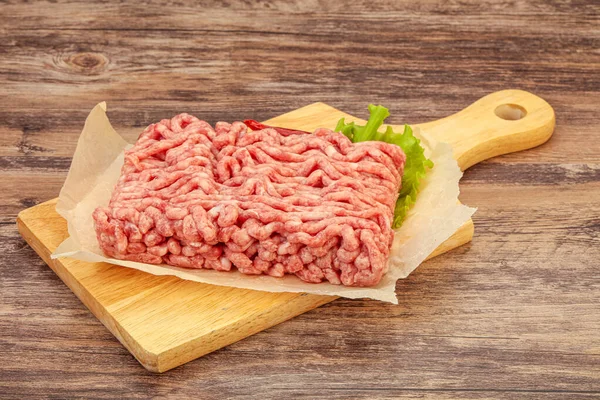 Darált Hús Sertés Marhahús Főzésre — Stock Fotó