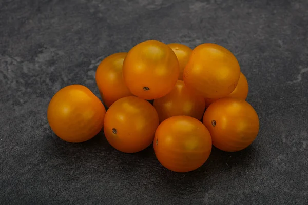 Amarelo Fresco Saboroso Tomate Cereja Heap — Fotografia de Stock