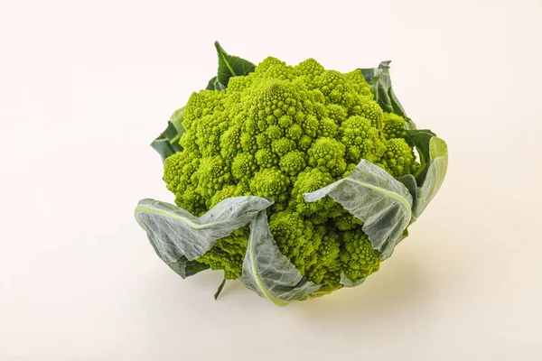 Chutné Vegan Organické Potraviny Romanesco Zelí — Stock fotografie