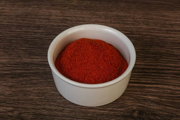 Dry Paprika Powder Bowl Cooking — Stock Photo, Image