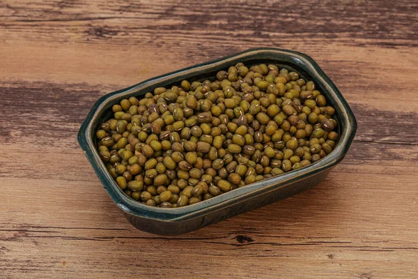 Vegetarische Keuken Droge Groene Linzen Voor Het Koken — Stockfoto