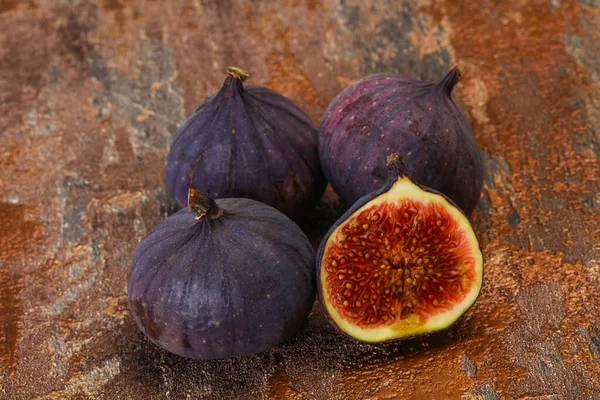 Fruta Higo Fresca Fresca Madura Rodajas — Foto de Stock