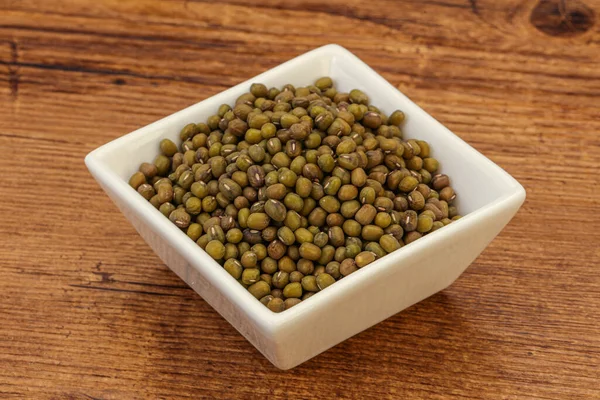 Vegetarian Cuisine Dry Green Lentil Cooking — Stock Photo, Image