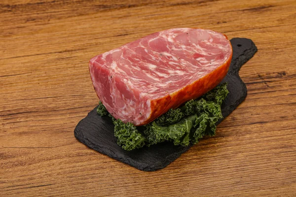 Tasty Beef Ham Piece Board — Stock Photo, Image