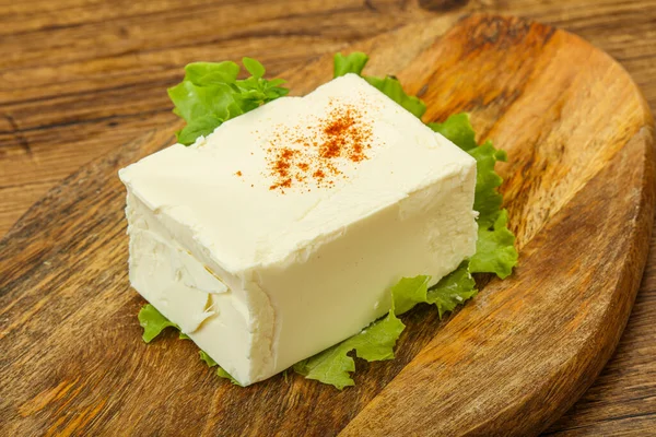 Yunan Geleneksel Yumuşak Feta Süt Peyniri — Stok fotoğraf