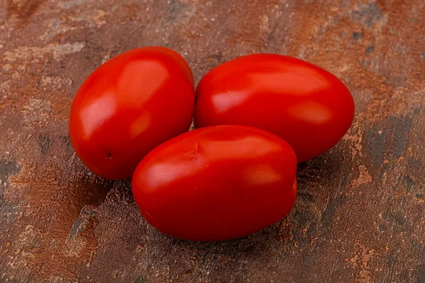 Pocos Rojo Brillante Sabroso Montón Tomate — Foto de Stock