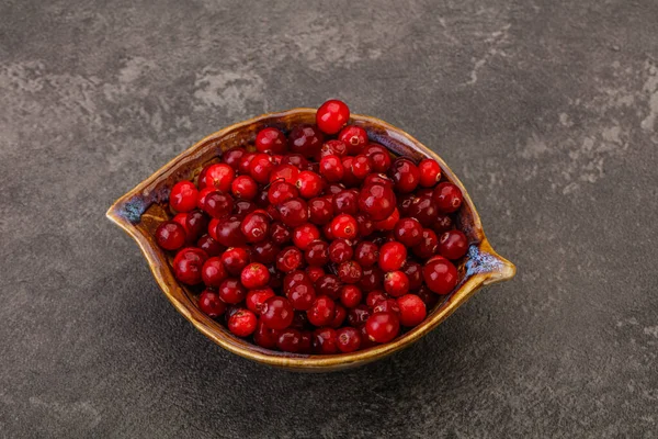 Sweet Tasty Organic Cranberry Bowl — Stock Photo, Image