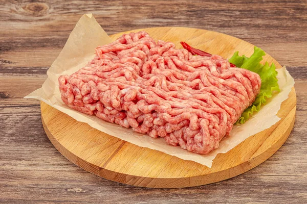 Hackfleisch Schweinefleisch Und Rindfleisch Zum Kochen — Stockfoto