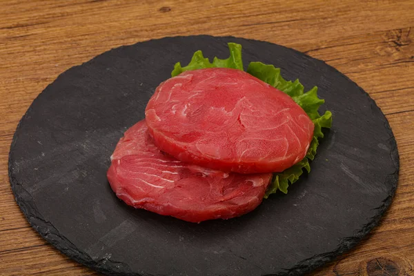 Roh Thunfisch Steak Zum Grillen — Stockfoto
