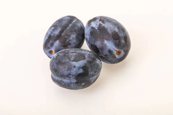 Tas Prunes Sucrées Savoureuses Mûres — Photo