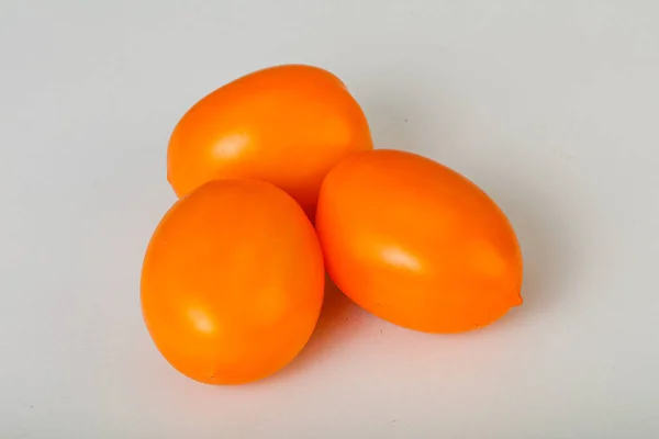 Mało Żółte Dojrzałe Smaczne Pomidory Warzywa — Zdjęcie stockowe