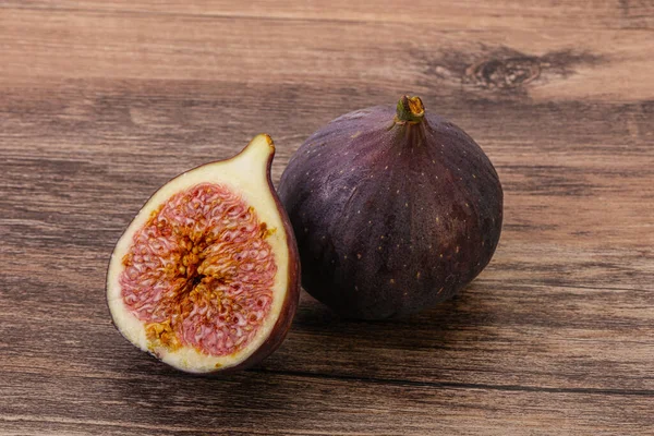 Sweet Purple Slice Fig Fruit — Stock Photo, Image