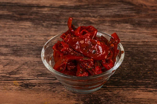 Dried Tomato Olive Oil Herbs — Stock Photo, Image