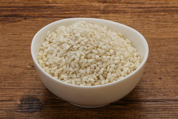 Arroz Arborio Italiano Cru Para Risotto — Fotografia de Stock