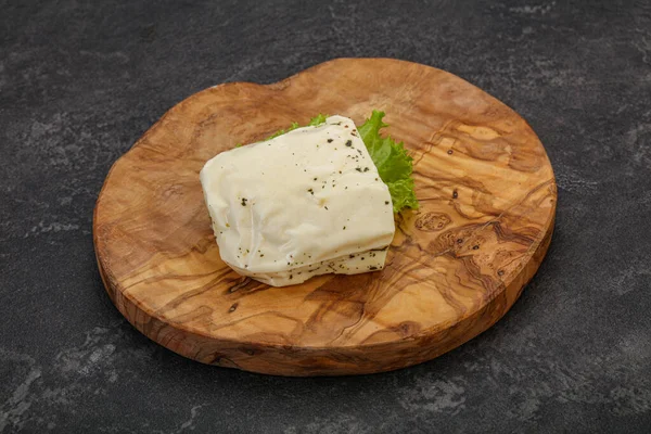 Řecký Sýr Halloumi Mátou Grilování — Stock fotografie